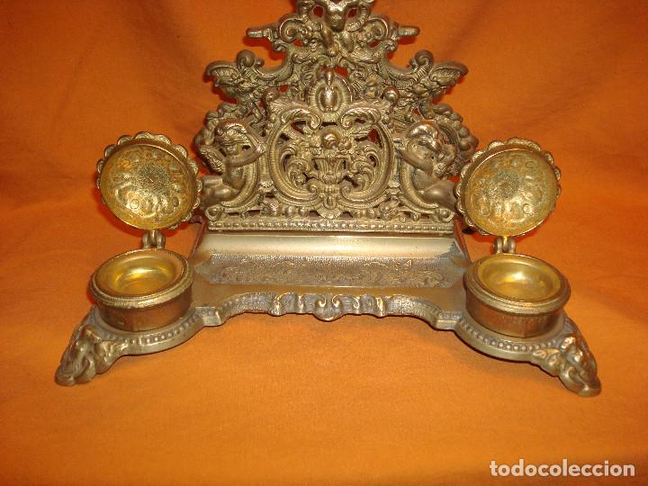 Antig&uuml;edades: ESCRIBANIA DE SOBREMESA EN BRONCE - Foto 5