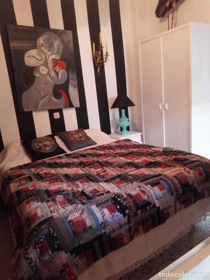 Antig&uuml;edades: Patchwork edred&oacute;n antiguo aut&eacute;ntico - Foto 12