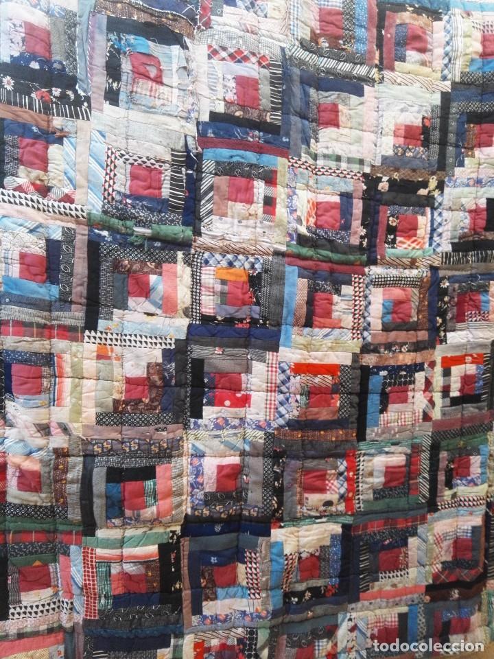 Antig&uuml;edades: Patchwork edred&oacute;n antiguo aut&eacute;ntico - Foto 3