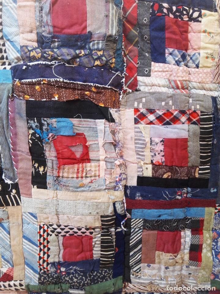 Antig&uuml;edades: Patchwork edred&oacute;n antiguo aut&eacute;ntico - Foto 16