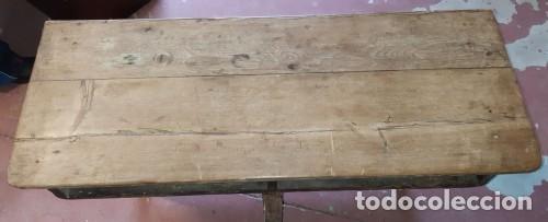 Antig&uuml;edades: ANTIGUO PUPITRE DE MADERA DE PINO - Foto 4