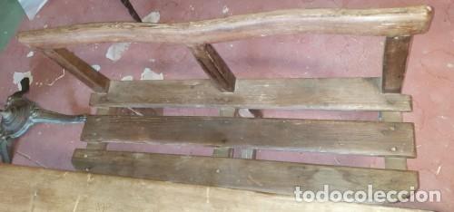 Antig&uuml;edades: ANTIGUO PUPITRE DE MADERA DE PINO - Foto 5