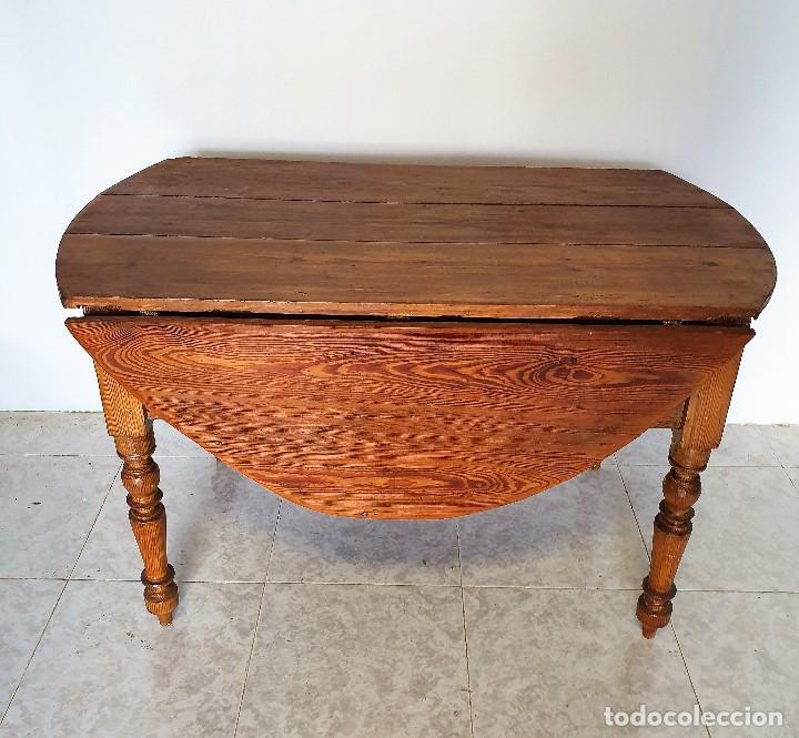 Antig&uuml;edades: ANTIGUA MESA ABATIBLE - Foto 2