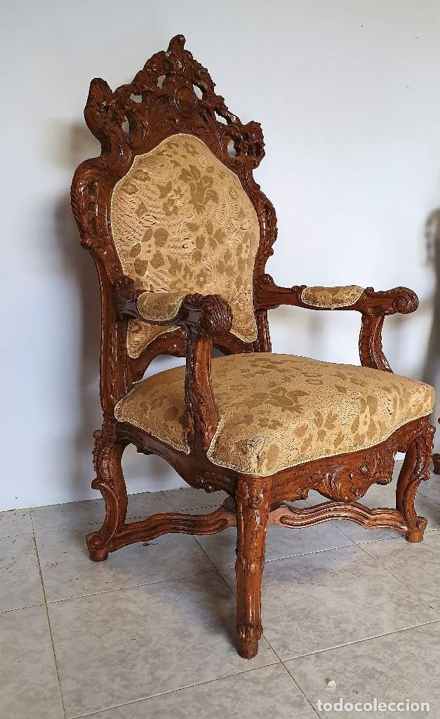 Antig&uuml;edades: ESPECTACULAR PAREJA DE SILLONES ROCOCO - Foto 3