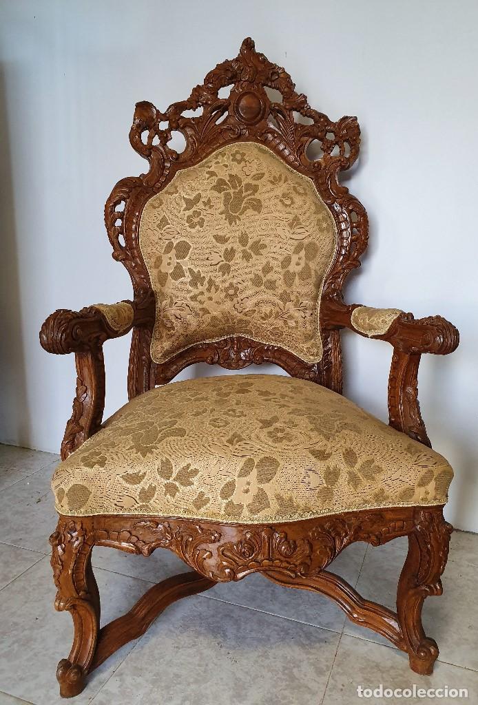 Antig&uuml;edades: ESPECTACULAR PAREJA DE SILLONES ROCOCO - Foto 4
