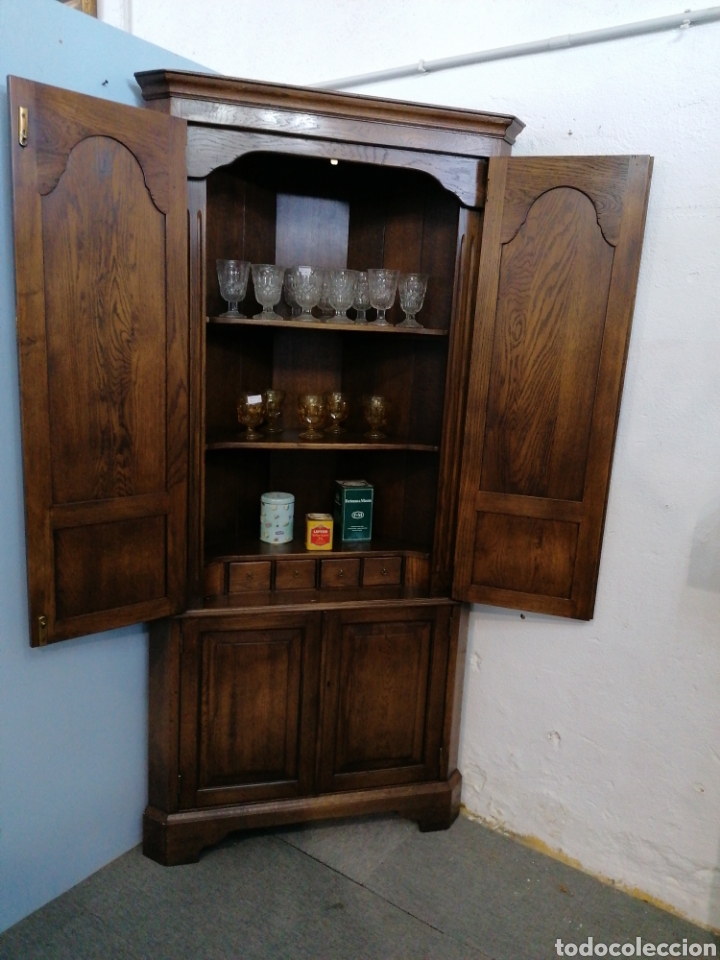 Antig&uuml;edades: Rinconera de roble macizo - Foto 1