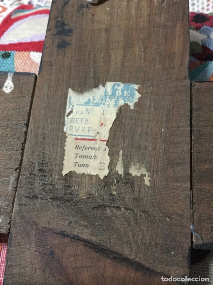 Antig&uuml;edades: CRUCIFIJO EN MADERA PARA PARED - Foto 6