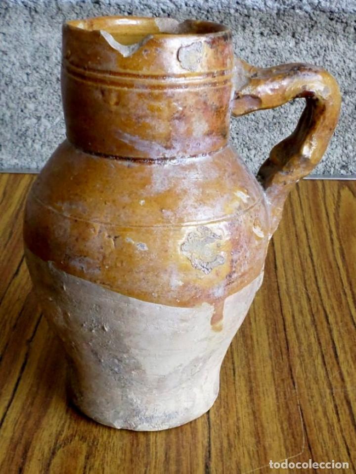 Antig&uuml;edades: JARRA de barro esmaltada Es antigua - Foto 1
