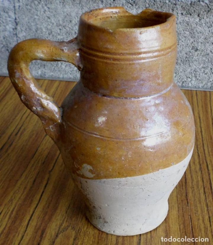 Antig&uuml;edades: JARRA de barro esmaltada Es antigua - Foto 3