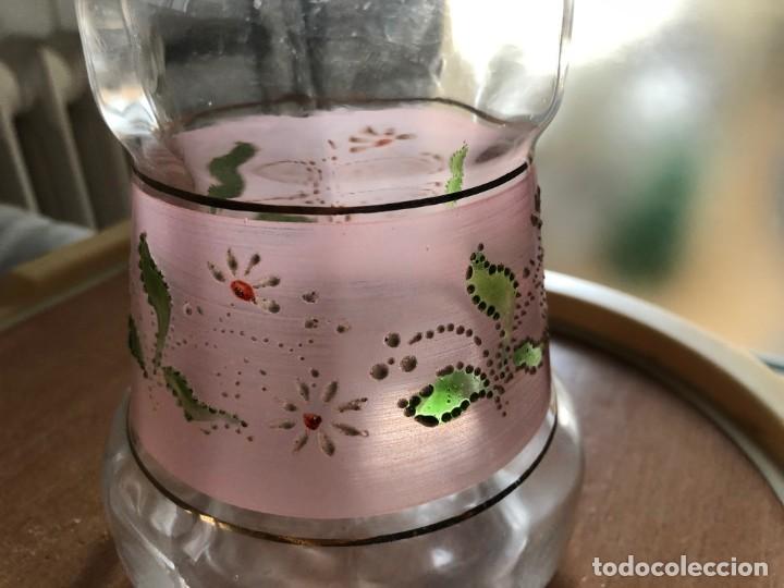 Antig&uuml;edades: botella de cristal con esmalte - Foto 5