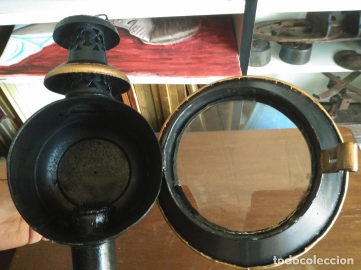 Antig&uuml;edades: Antiguo farol de carruaje - Foto 1