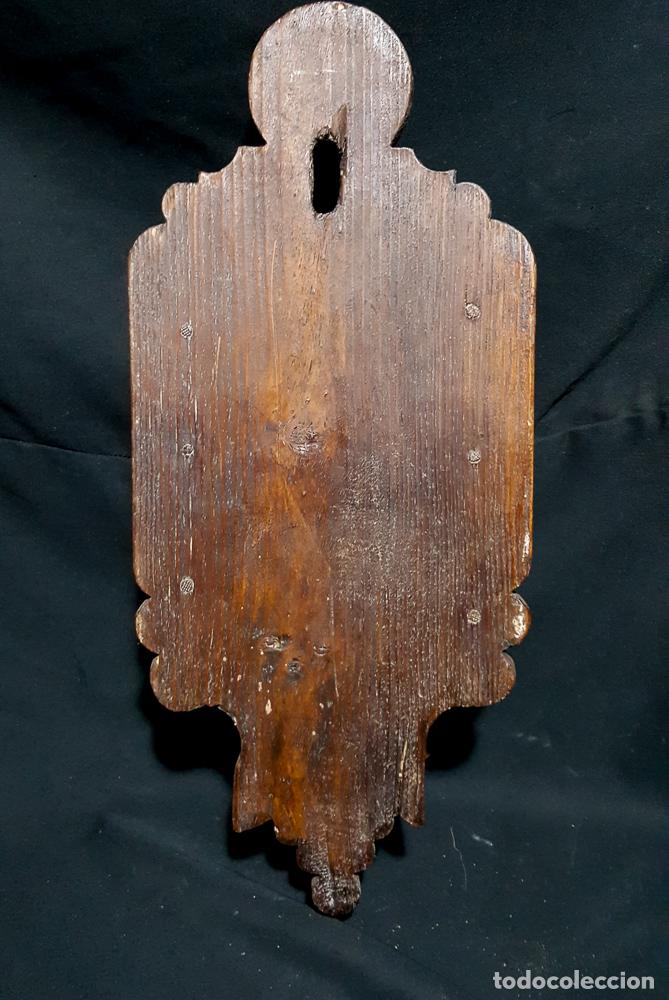 Antig&uuml;edades: MORTERO DE BRONCE Y SOPORTE O REPISA RUSTICO - Foto 7