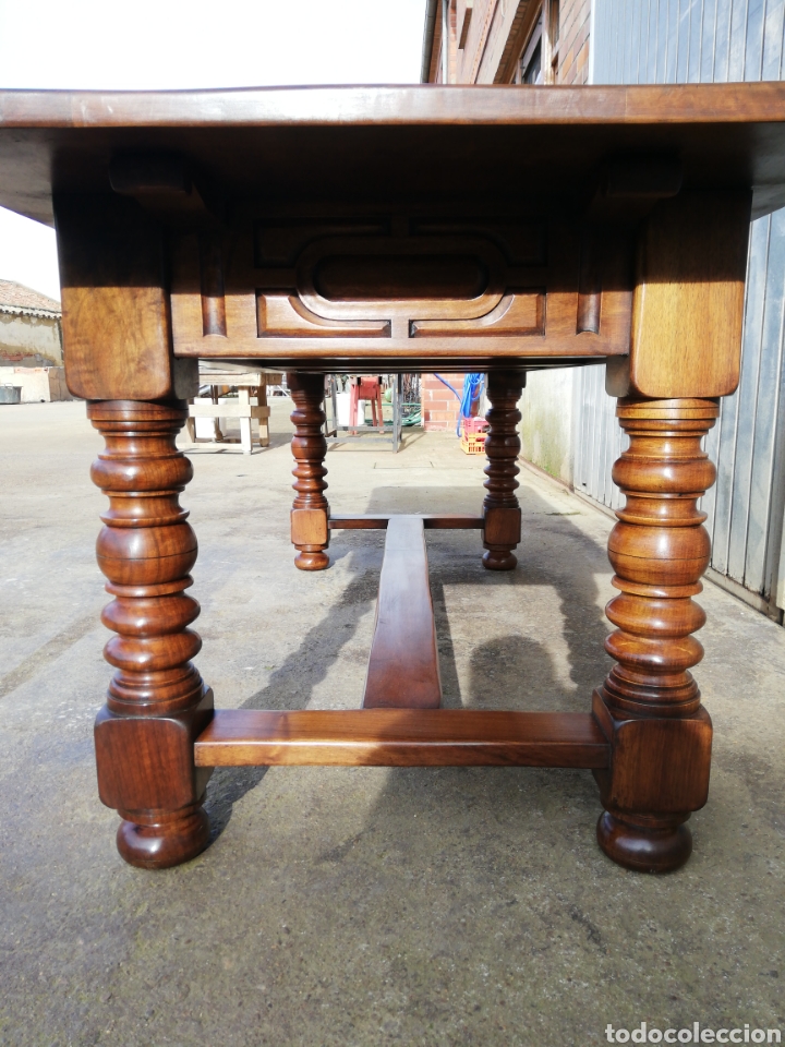 Antig&uuml;edades: Mesa nogal restaurada - Foto 7