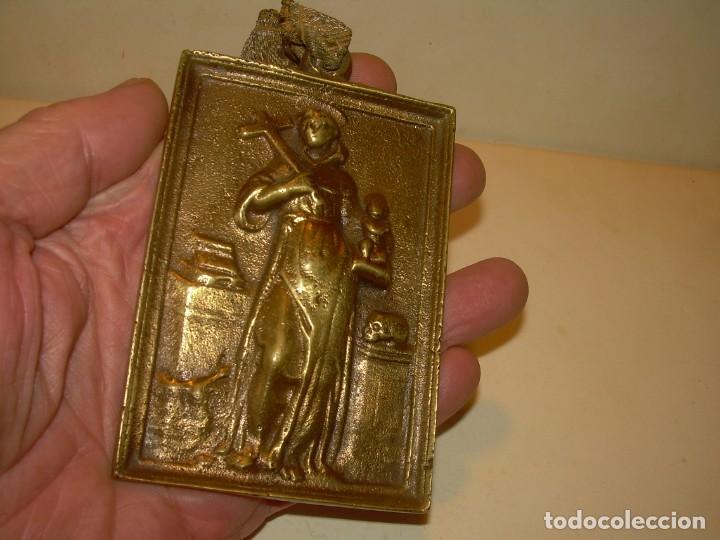 Antig&uuml;edades: ANTIGUO PORTA PAZ DE BRONCE. - Foto 5