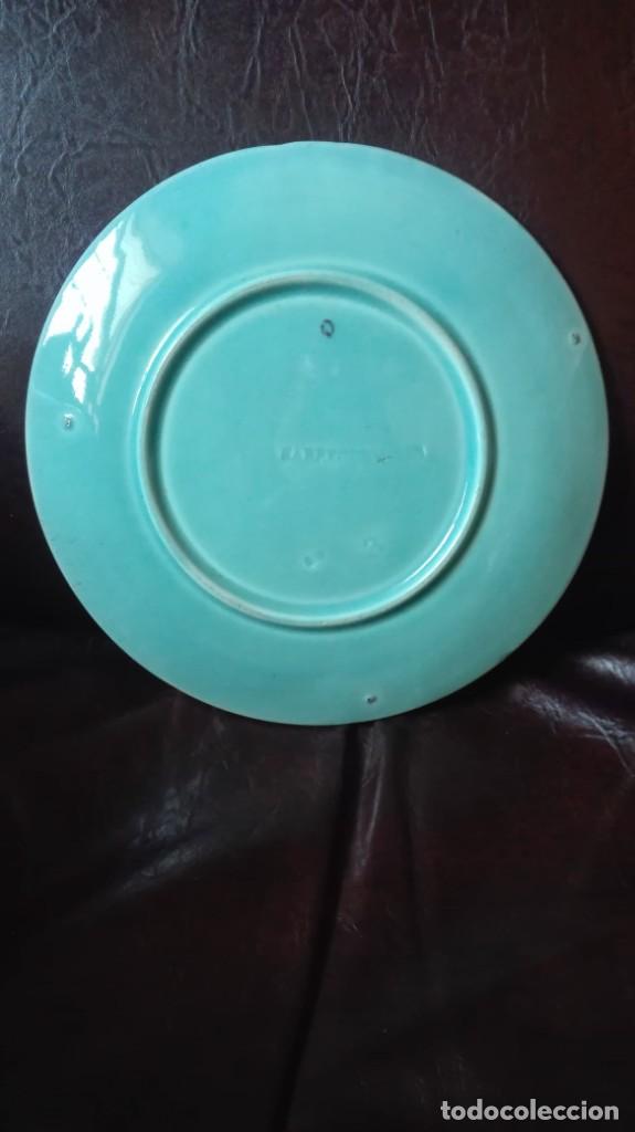 Antig&uuml;edades: Plato de porcelana de Sarreguemines - Foto 3