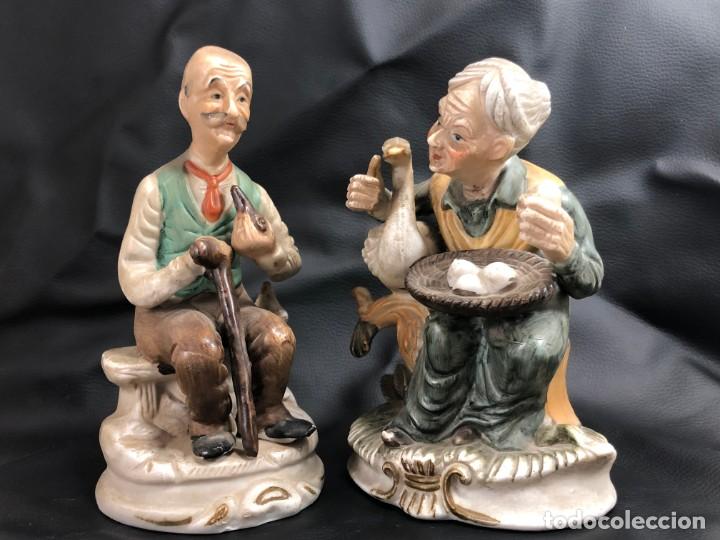 Antig&uuml;edades: FIGURAS DE ANCIANOS EN CERAMICA - Foto 1