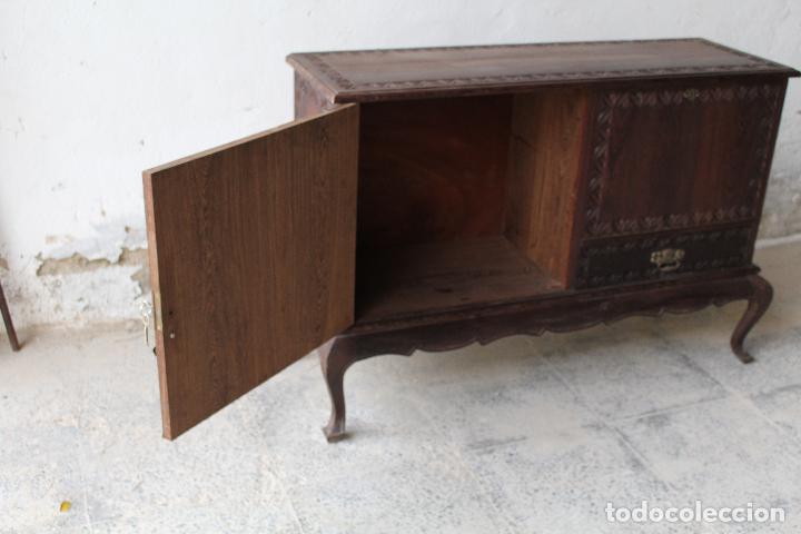 Antig&uuml;edades: mueble bar en madera de roble - Foto 6