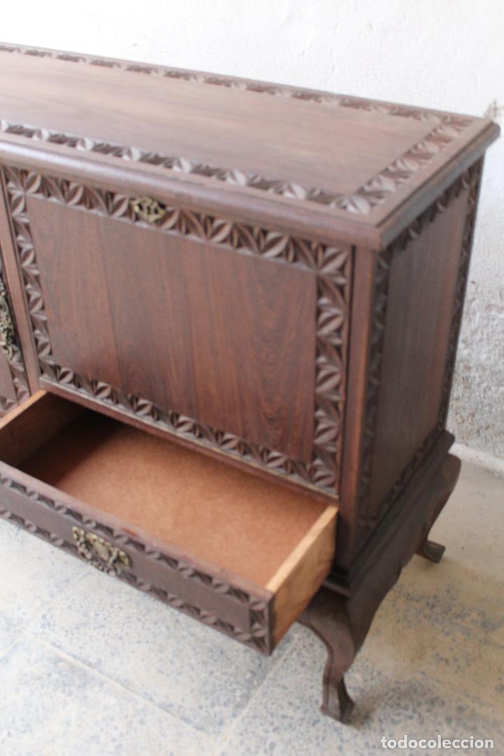 Antig&uuml;edades: mueble bar en madera de roble - Foto 8