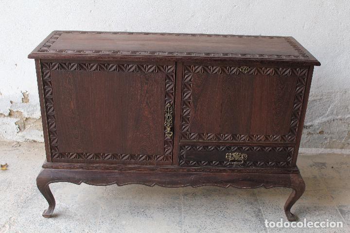 Antig&uuml;edades: mueble bar en madera de roble - Foto 12