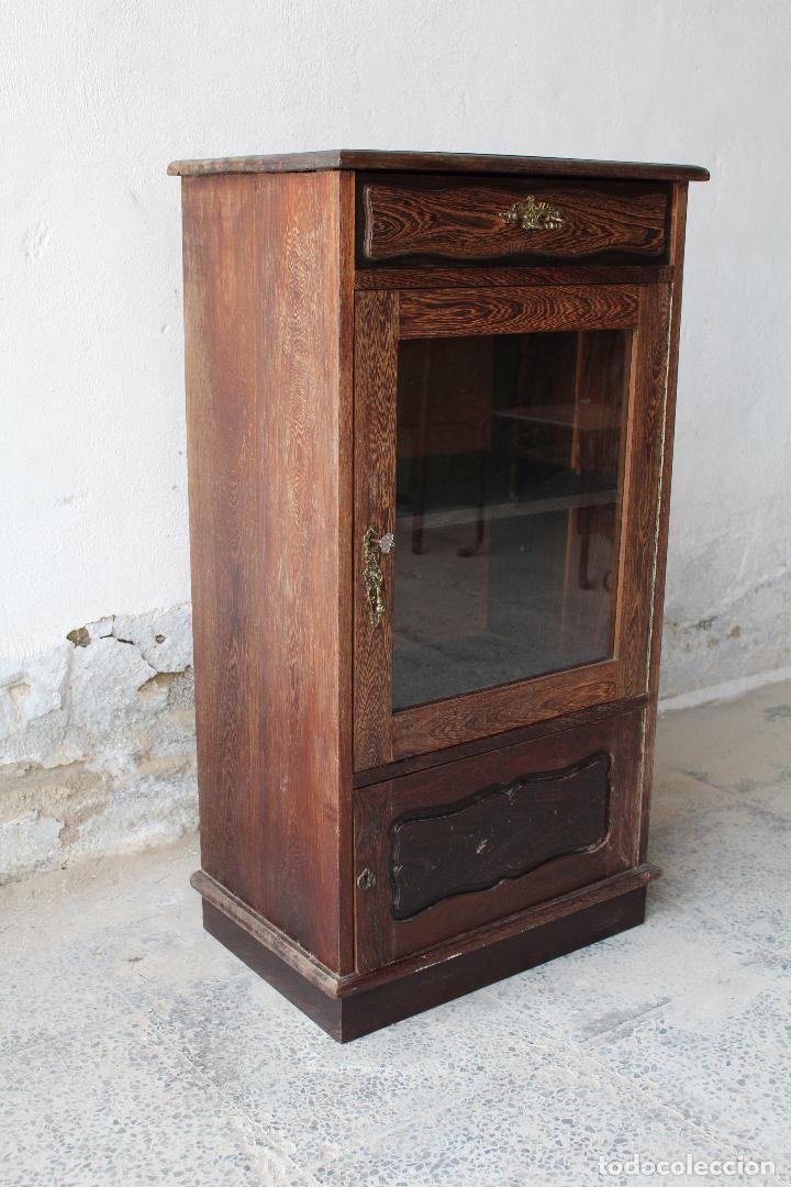 Antig&uuml;edades: mueble bar en madera de roble - Foto 8