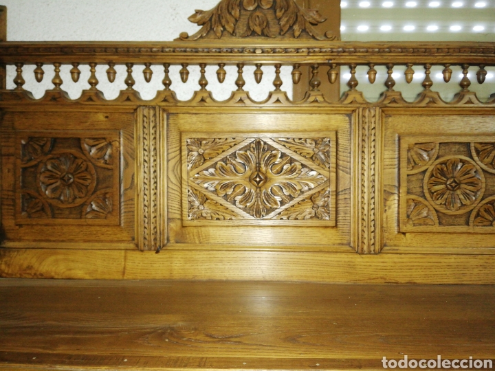 Antig&uuml;edades: Mueble roble tallado restaurado - Foto 9