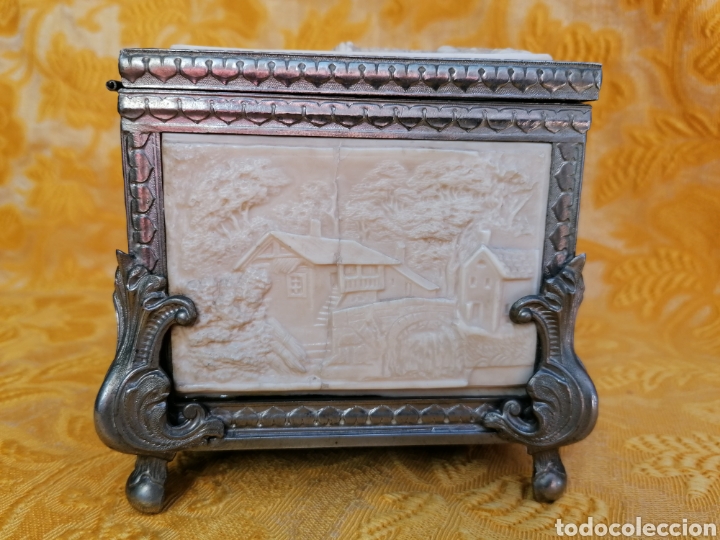 Antig&uuml;edades: CAJA JOYERO ANTIGUO CON RELIEVES - Foto 4