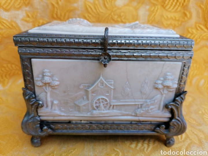 Antig&uuml;edades: CAJA JOYERO ANTIGUO CON RELIEVES - Foto 22