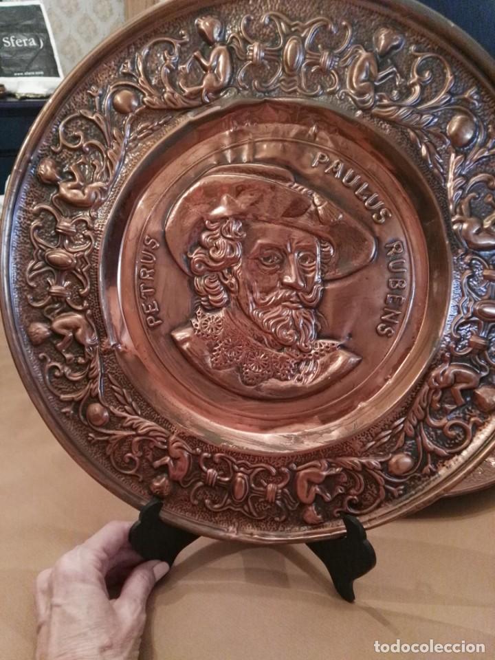 Antig&uuml;edades: Plato cobre. - Foto 1
