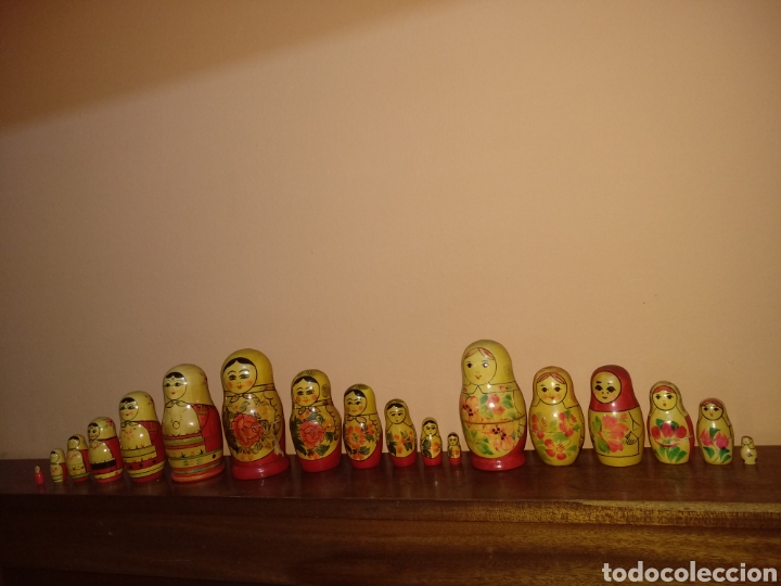 Antig&uuml;edades: LOTE ANTIGUAS MATRIOSCAS. - Foto 3