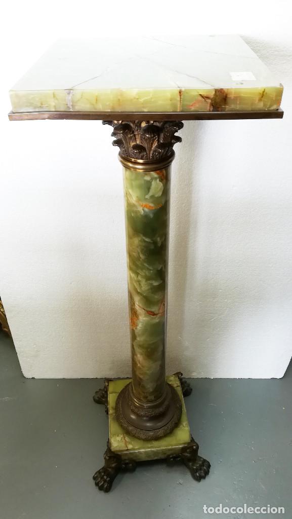 Antig&uuml;edades: COLUMNA DE ONYX Y BRONCE - Foto 1