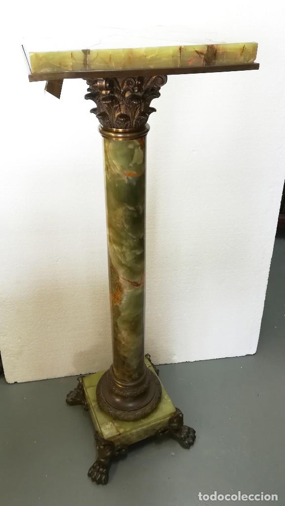 Antig&uuml;edades: COLUMNA DE ONYX Y BRONCE - Foto 2