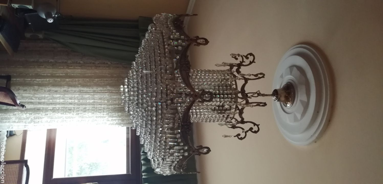 Antig&uuml;edades: L&aacute;mpara de cristal de roca - Foto 2