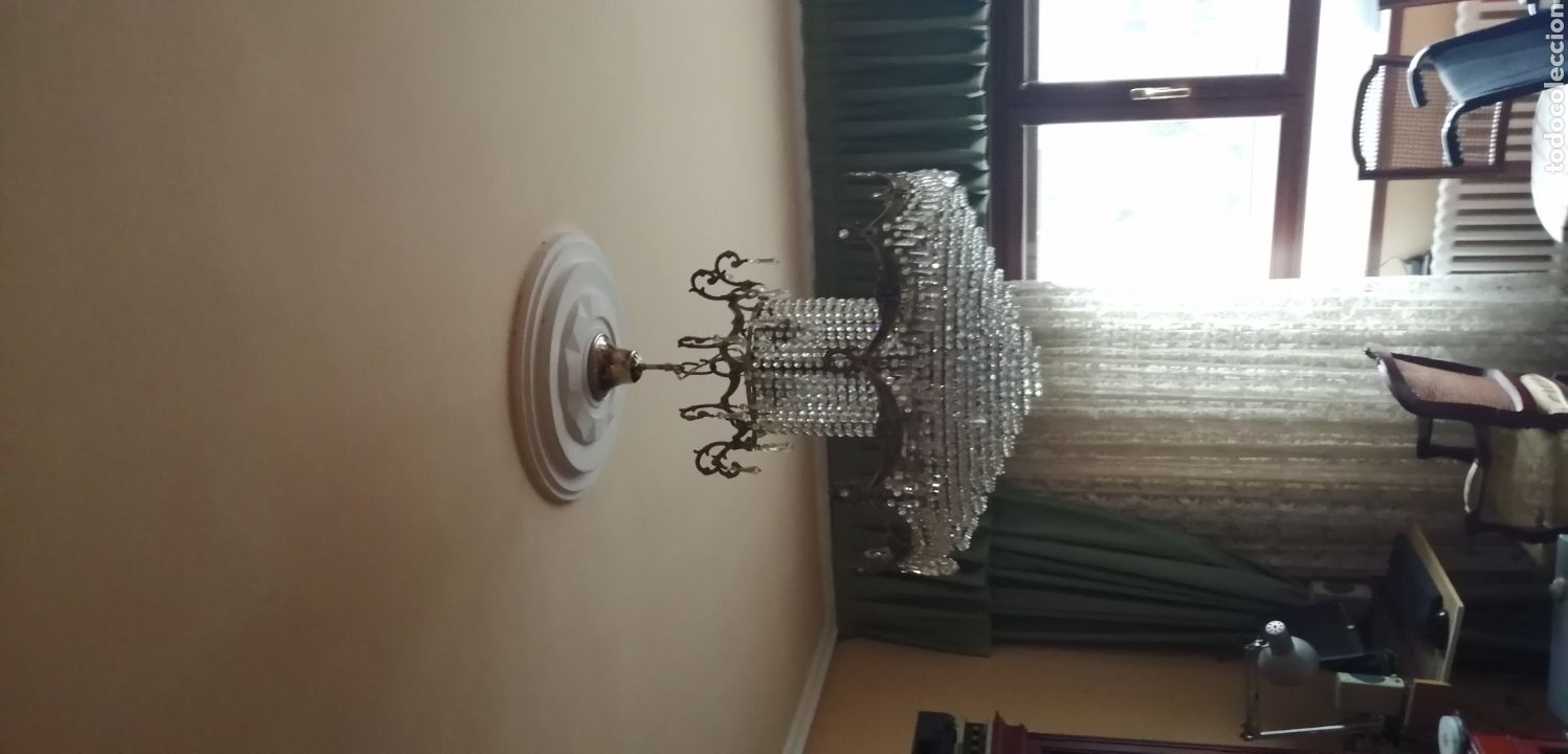 Antig&uuml;edades: L&aacute;mpara de cristal de roca - Foto 3