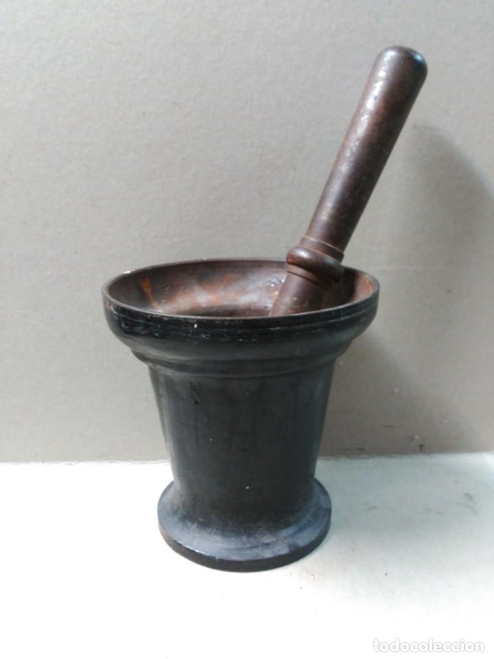 Antig&uuml;edades: MORTERO O ALMIREZ DE HIERRO - Foto 2