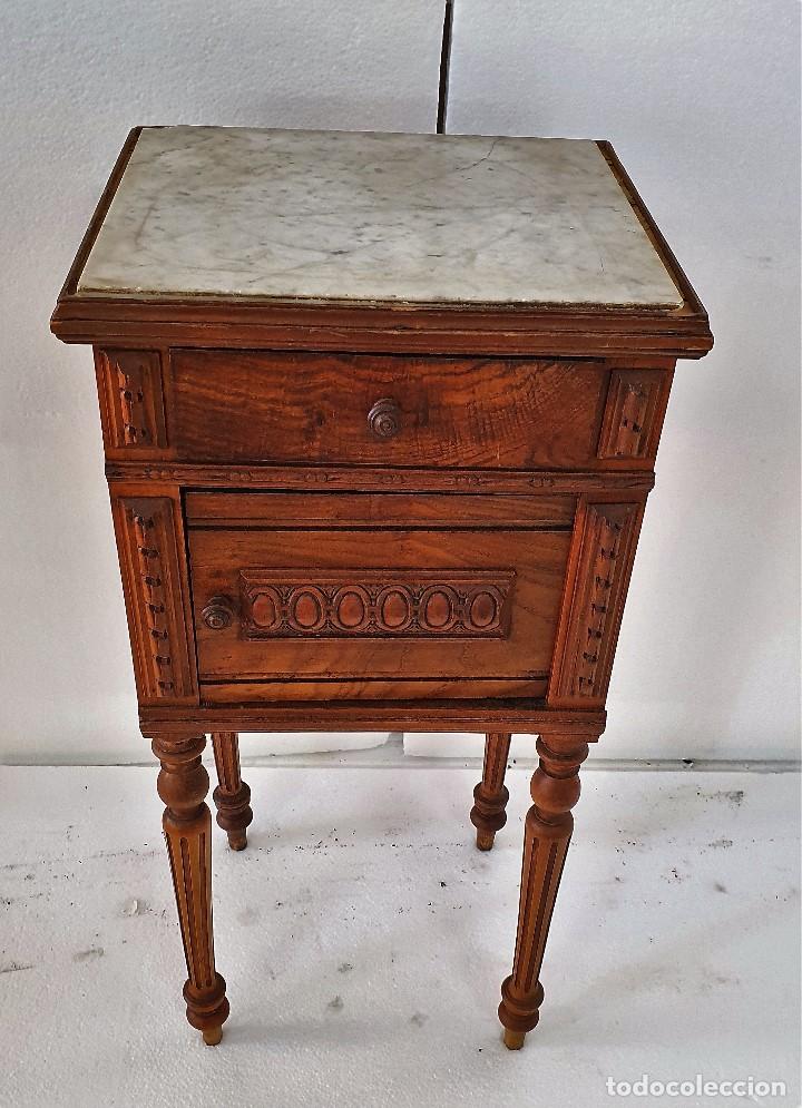 Antig&uuml;edades: ANTIGUA MESILLA ALFONSINA DE ROBLE - Foto 2