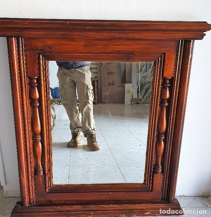 Antig&uuml;edades: ANTIGUO ESPEJO DE MADERA - Foto 1