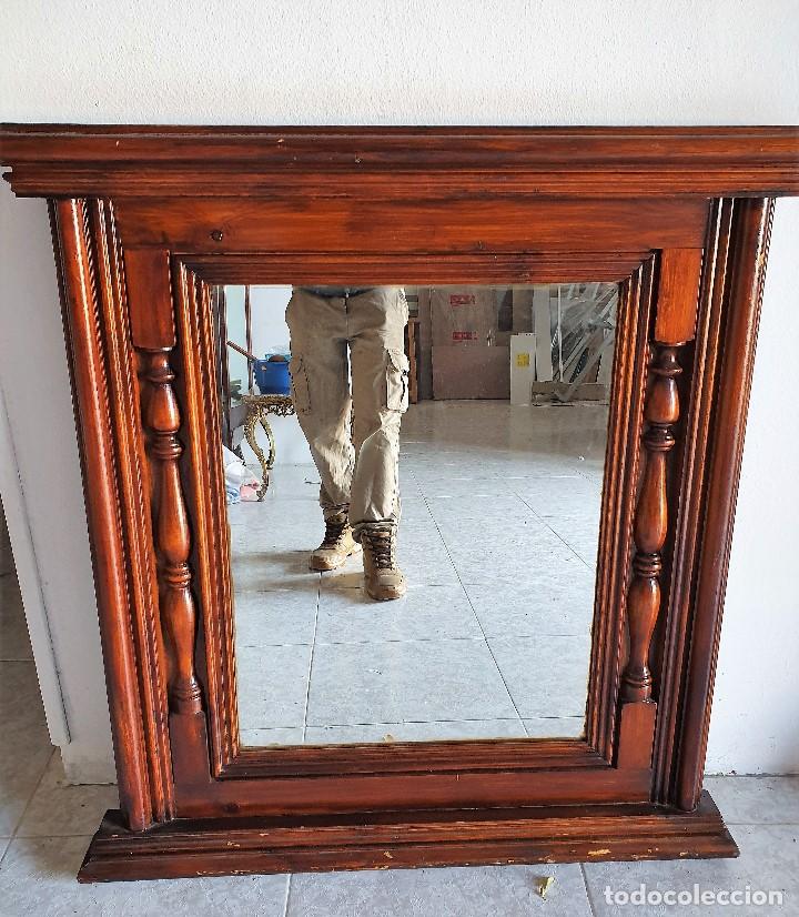 Antig&uuml;edades: ANTIGUO ESPEJO DE MADERA - Foto 2