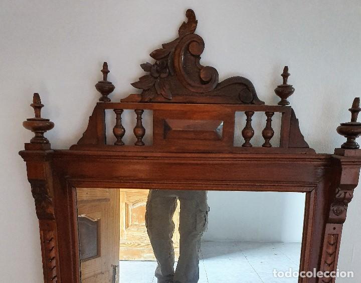Antig&uuml;edades: ANTIGUO ESPEJO DE MADERA - Foto 2