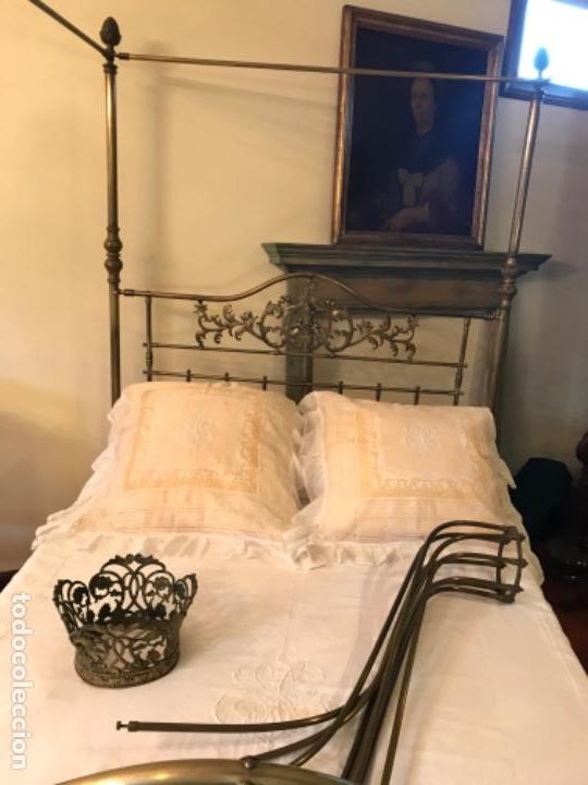 Antig&uuml;edades: CAMA CON DOSEL Y CORONA - Foto 8