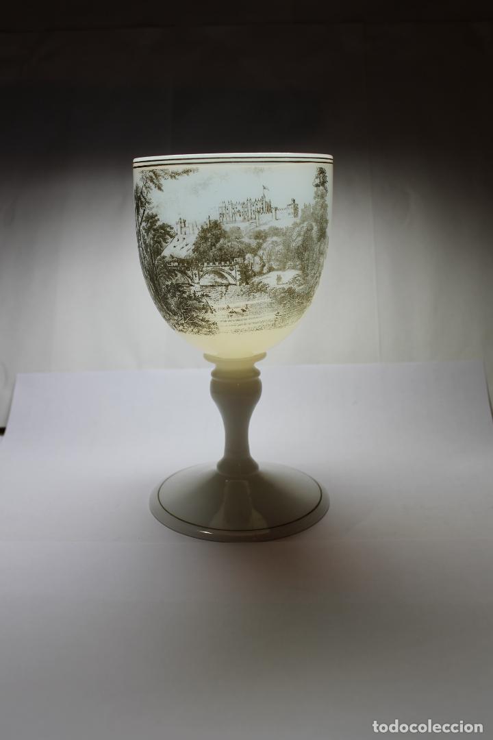 Antig&uuml;edades: COPA DE OPALINA INGLESA DE LA CASA RICHARDSONS - Foto 2