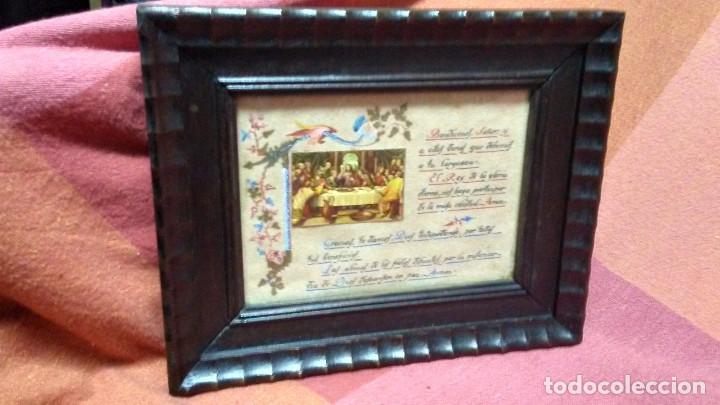 Antig&uuml;edades: CUADRO ORACI&Oacute;N SANTA CENA - Foto 2