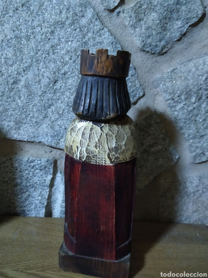 Antig&uuml;edades: Madera tallada policromada - Foto 2
