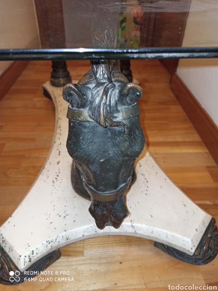Antig&uuml;edades: Impresionante mesa con busto de caballo - Foto 3