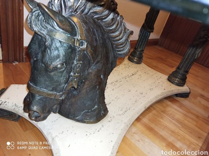 Antig&uuml;edades: Impresionante mesa con busto de caballo - Foto 7