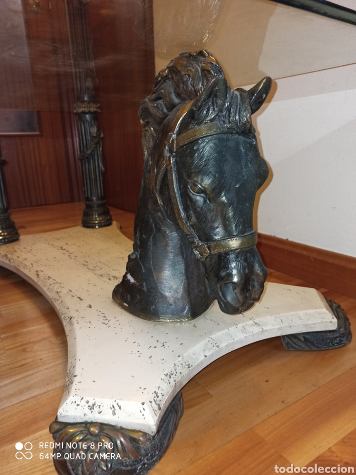 Antig&uuml;edades: Impresionante mesa con busto de caballo - Foto 1