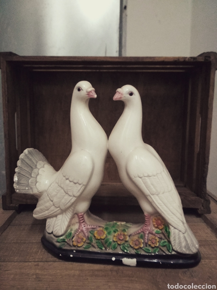 Antig&uuml;edades: Pareja de palomas - Foto 1