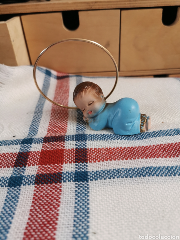Oggetti Antichi: Precioso ni&ntilde;o durmiendo en escallola