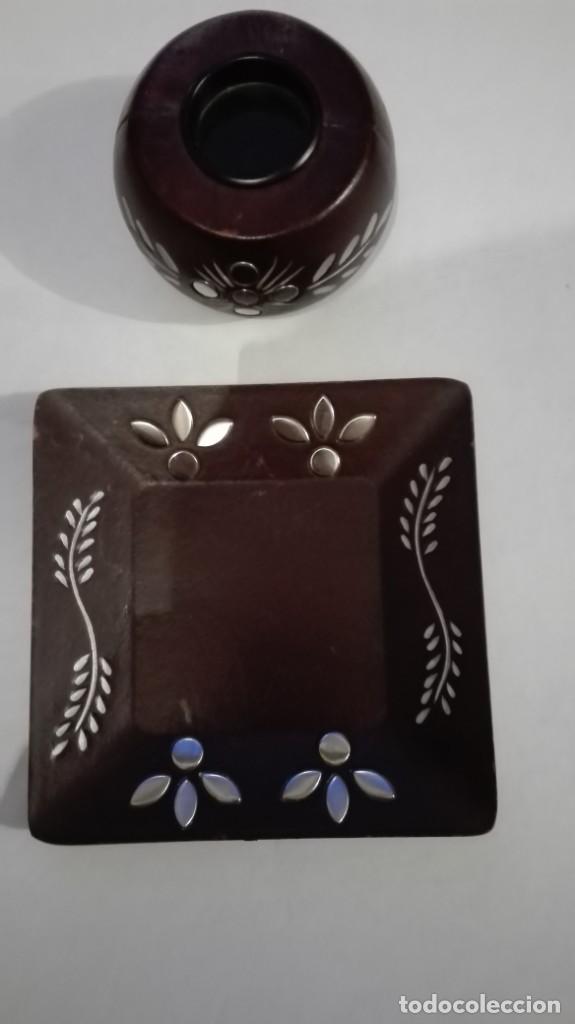 Antig&uuml;edades: Portavela con plato - Foto 2