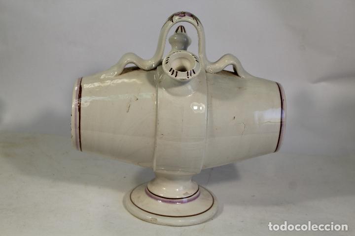 Antig&uuml;edades: botijo tonel ceramica - Foto 6
