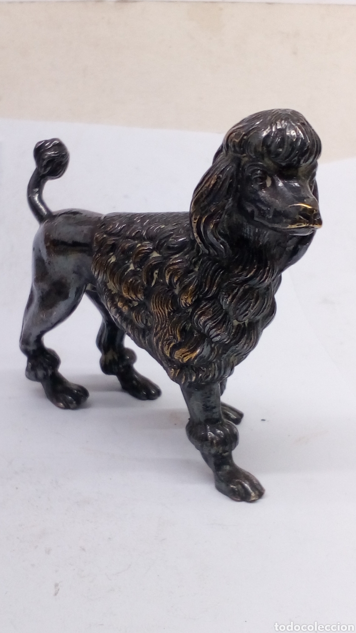 Antig&uuml;edades: Figura de bronce y laminado plata - Foto 2